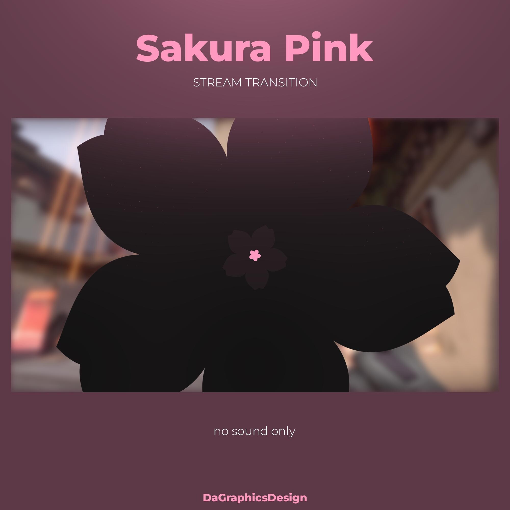 Pink Transitor Sakura Stinger Transition Pink Animated | Cherry Blossom Stream ...