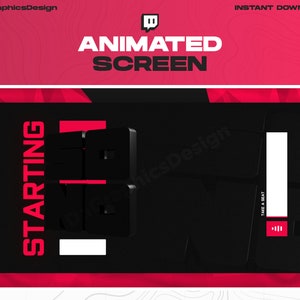 Animated Screen | Twitch Pack | 3D | 3D Screen | Animated Screen | Instant Download | OBS | StreamElements