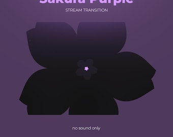 Sakura Transition Purple | Stream Transition | Animated Stream Transition | Stinger Transition | Purple | Purple Transition | OBS