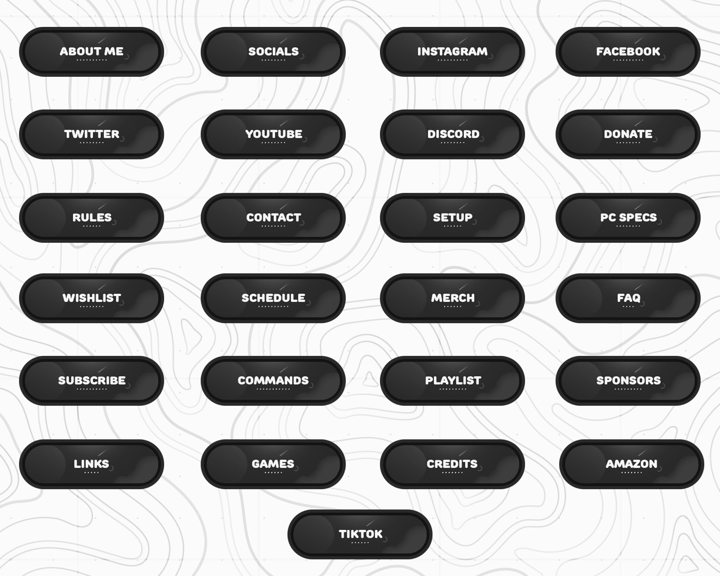 Twitch Panels Space Chill Twitch Panels Pack 25 Panels Etsy