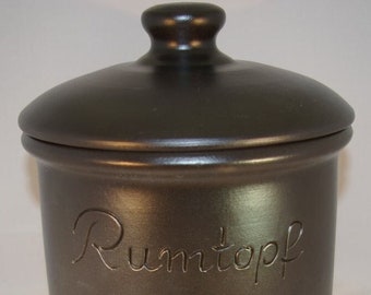 Rumtopf 5 Liter schwarz matt ohne Henkel