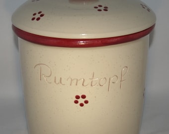 Rumtopf 5 Liter Rubin ohne Henkel