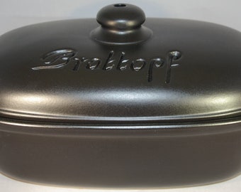 Brottopf 30 cm schwarz matt