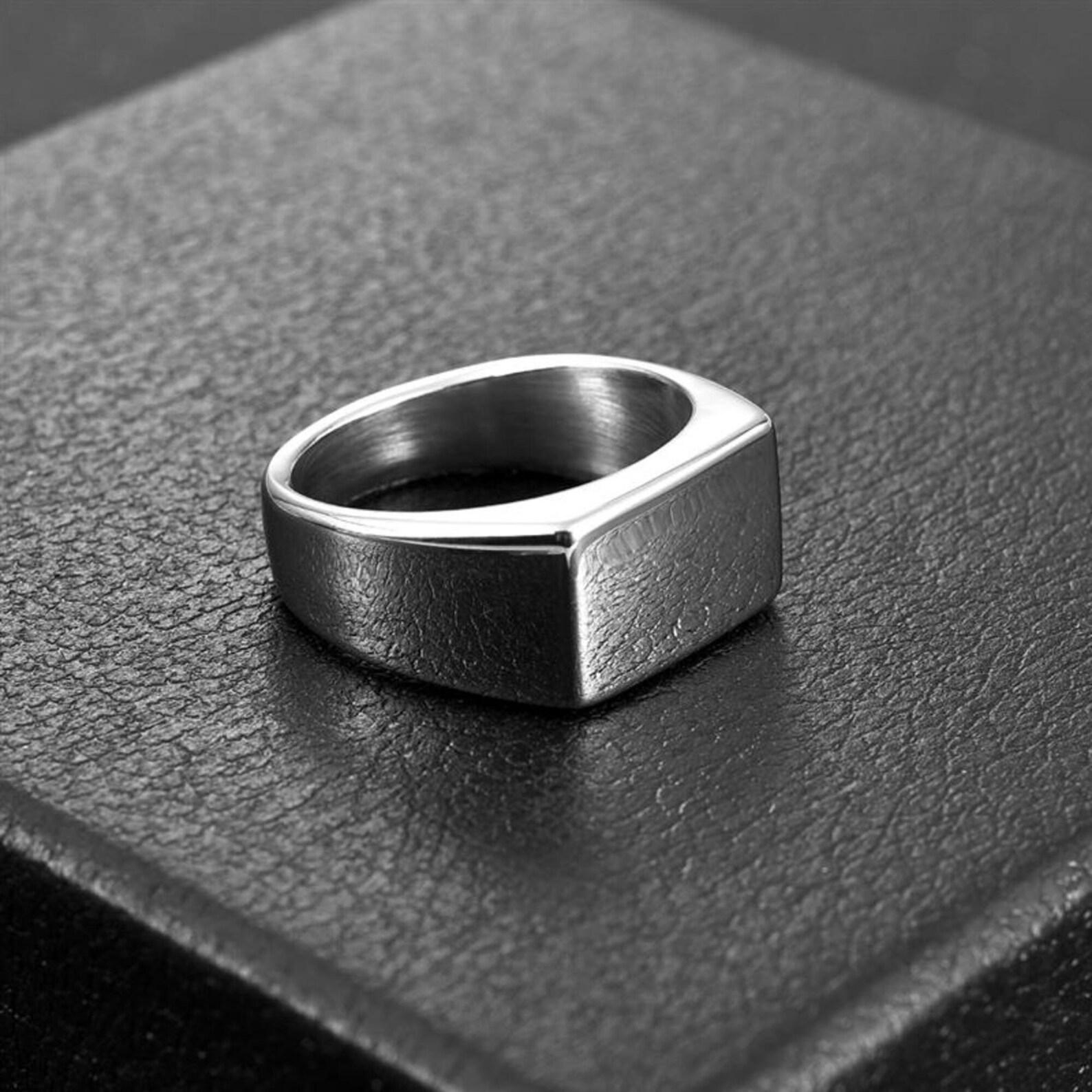 Rectangle Men Ring Ring Men Ring Etsy
