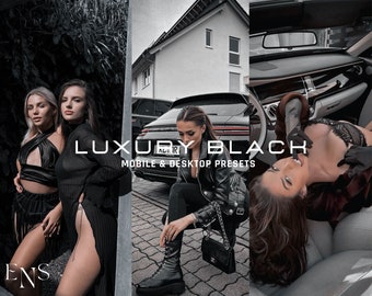 10 Luxury Black Lightroom Presets / Mobile & Desktop / Instagram / Blogger / Black Tones / Moody / Vsco / Dark Tones / Street / Fashion