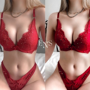 10 Red Boudoir Lightroom Presets / Mobile & Desktop / Instagram / Blogger / Red Tones / Red and White / Vsco / Model / Boudoir / Fashion image 3