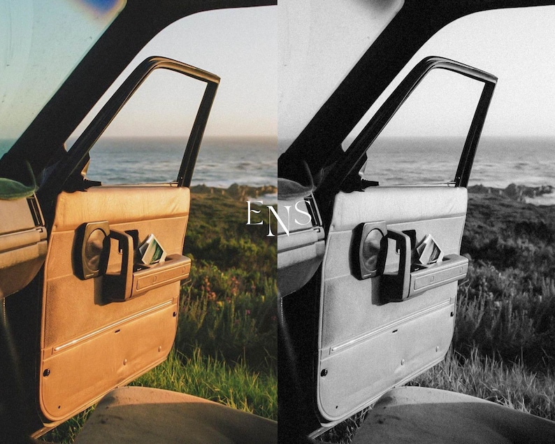 10 BW Film Look Presets / Mobile & Desktop Filter / Blogger / Black