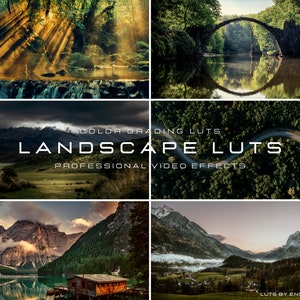 15 LUT paysage pour l'étalonnage vidéo et photo pour mobile et ordinateur de bureau / pour d'autres applications de montage vidéo