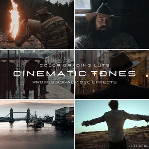 20 Cinematic LUTs for Color Grading Video and Photo for Mobile and Desktop / For Other Video Editing Apps