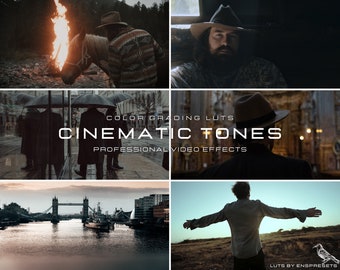 20 Cinematic Film LUTs for Color Grading Video and Photo for Mobile and Desktop / Adobe After Effects / Premiere Pro / Photoshop / Final Cut