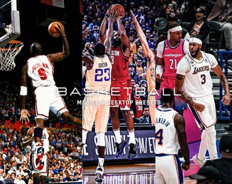 10 basketbalvoorinstellingen / mobiel en desktopfilter / blogger / heldere tinten / basketbal / sport / sporter / wedstrijddag