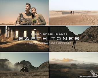 25 Earth Tones LUTs for Color Grading Video and Photo for Mobile and Desktop / Adobe After Effects / Premiere Pro / Photoshop / Final Cut