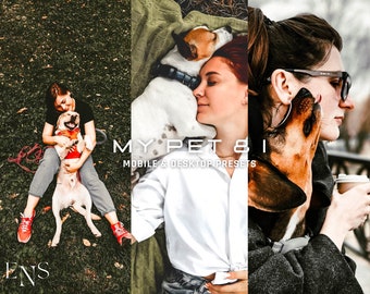10 My Pet and I Presets / Mobile & Desktop /  Influencer / Blogger / Pet Photography / Dog / Pet Lovers / Cat / Animals