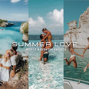 10 Summer Love  Presets / Mobile & Desktop / Blogger / Ocean Blue / Maldives  / Summer / Beach / Couple / Hawaii