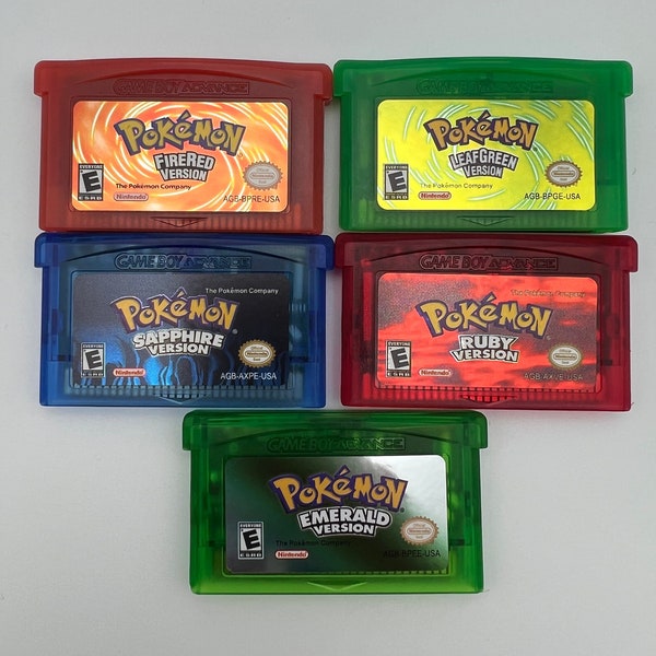 Nintendo Pokemon - Gameboy Advance - Reproduction Cartridges - English