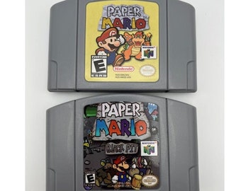 Paper Mario Nintendo 64 Reproduction Cartridge English Etsy