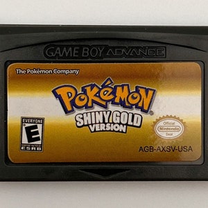 Pokémon Shiny Gold Version GBA gameboy Advance Fan Made 