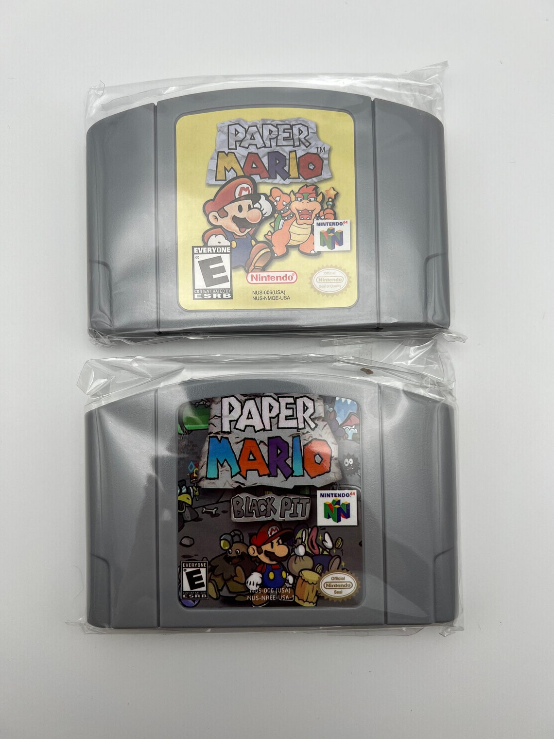 Paper Mario Nintendo 64 Reproduction Cartridge English Etsy