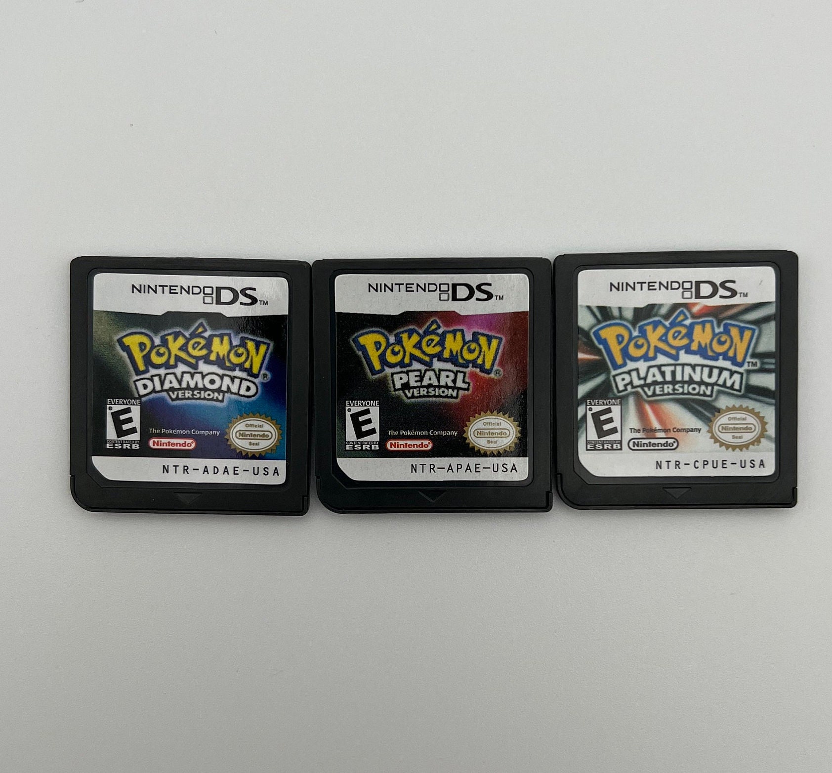 Nintendo DS Pokemon Platinum, Diamond and Pearl Version Video Games Bundle  - All Three Versions! 