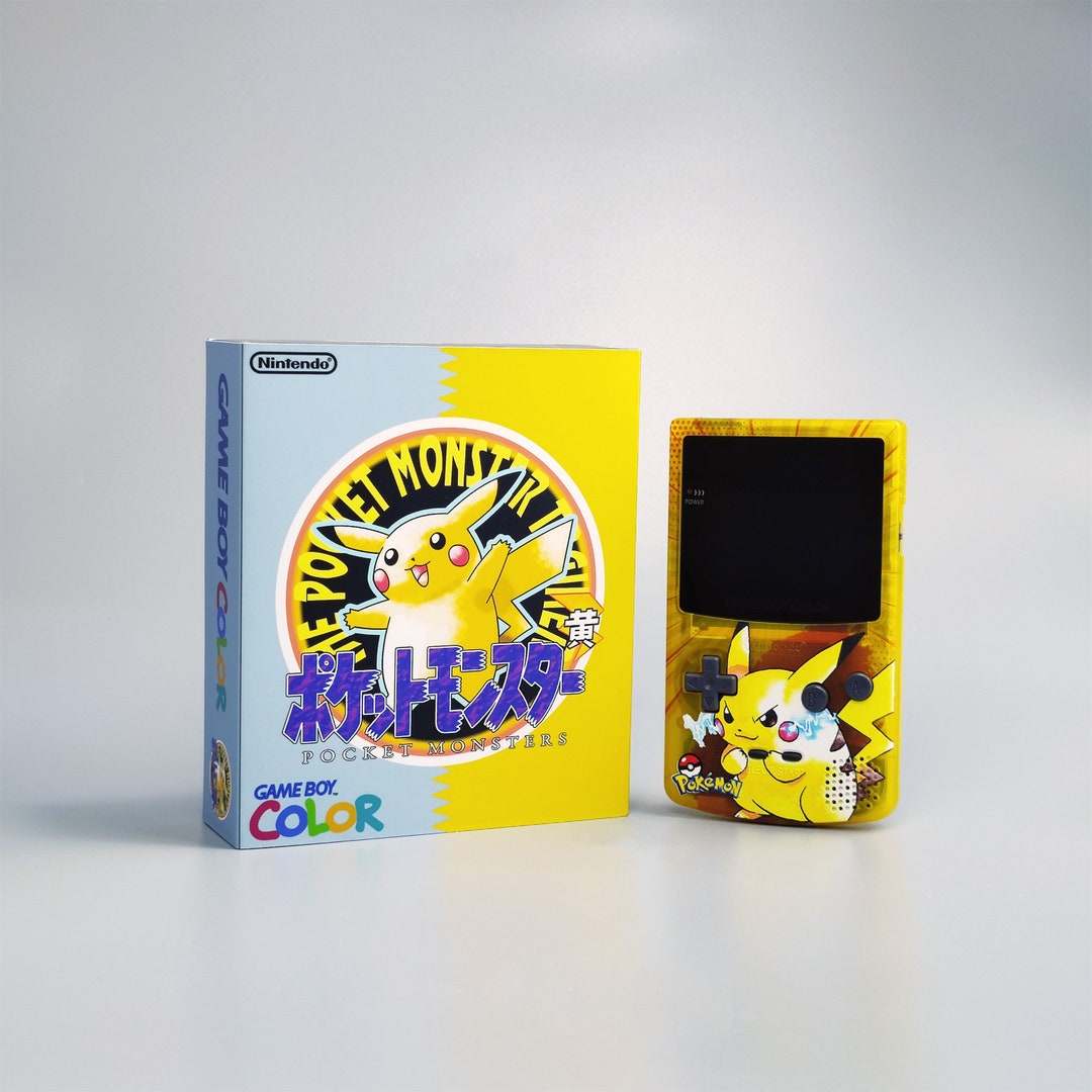 Custom Nintendo Gameboy Color Console Pikachu Edition IPS3 Backlight ...