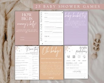 A Little Honey Baby Shower Game Bundle, Bee Themed Baby Shower Game Set, Honey Bee Baby Shower Games, Bee Floral Baby Shower Games