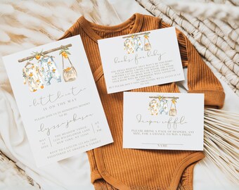 A Little Cutie Is On The Way Baby Shower Invitation - Citrus Invite Template