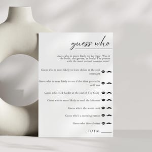 Guess Who Bride or Groom Game, Bridal Shower Game, Bride Or Groom Printable Game, Who Knows The Couple Best, Engagement Party Game, Canva
