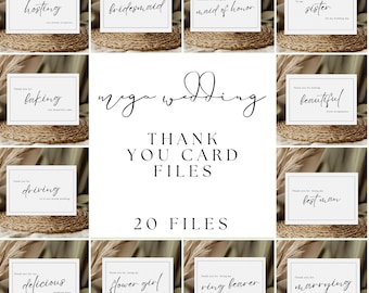 Wydrukowane kartki z podziękowaniami dla dostawców weselnych, Wydrukowane kartki z podziękowaniami dla dostawców weselnych