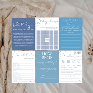 Under The Sea Baby Shower Games Bundle, Blue Ocean Baby Shower Games Download, Nautical Sea Creatures Baby Shower Games Bundle Template