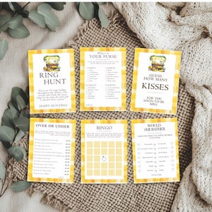 Main Squeeze Bridal Shower Games, Amalfi Coast Bridal Shower Games, Lemon Themed Bridal Shower Printable Games, Citrus Bridal Games