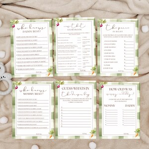 Locally Grown Baby Shower Game Bundle, Farmers Market Baby Shower Bundle, Baby Party Games, Home Grown Baby Shower Games Bundle