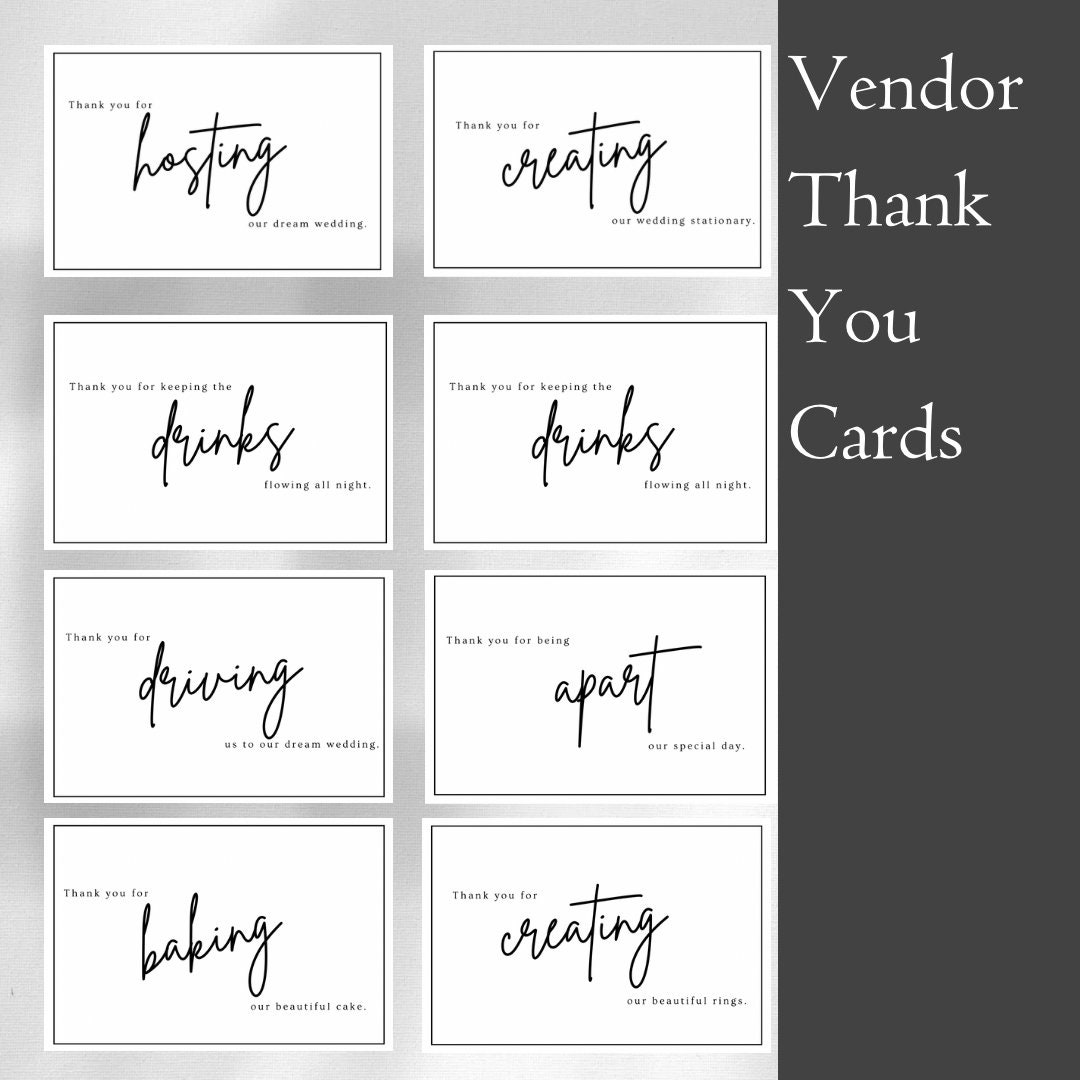 Amazing Vendor Thank You Cards Moment Collection Amazing Vendor Thank You Cards Moment Collection
