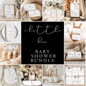 Little Boo Is Almost Due Baby Shower Uitnodiging Bundel, Ghost Baby Shower Bundel, Halloween Baby Shower Uitnodiging En Decor, Spooky Baby Shower