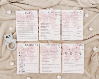 Bundel met Berry Sweet Baby Shower-spellen - Afdrukbare aardbeienspellenset