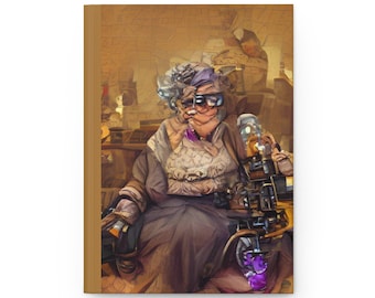AI Generated Image "Influencer Grandma" Hardcover Matte Journal