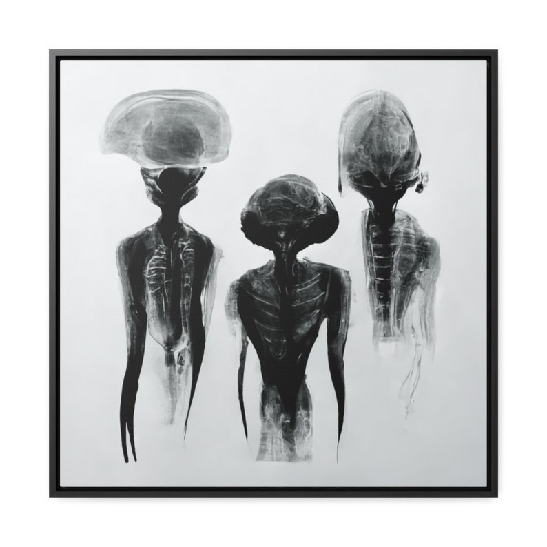 Canvas Prints  Medical Scans of Three Aliens  Digital Art  image 1