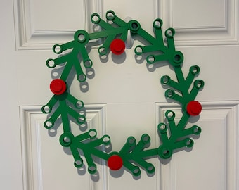 3D Printed LEGO-Inspired Giant Wreath