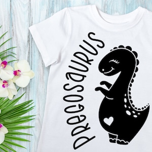 Cute Pregosaurus SVG, Pregnant Dinosaur, Expecting Mom to Be, Pregnancy Announcement, Baby on the Way, Fun Maternity Shirt, Instant Download