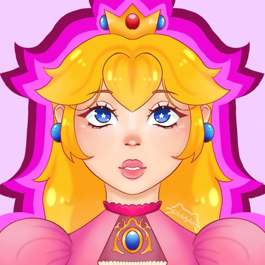 Princess of the Mushroom Kingdom10x10art Print Etsy