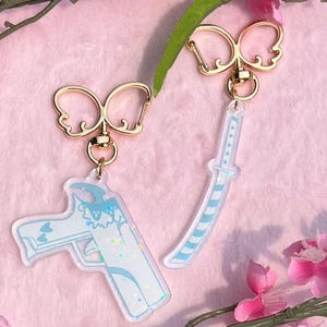 Backlace & Stripes-Acrylic Keychain