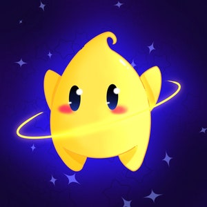 Yellow Star-5x5- Art Print