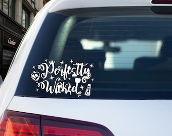 Perfectamente malvado: Disney, villano, coche, ordenador portátil, botella de agua, calcomanía