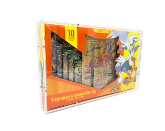 Acrylic case suitable for Pokemon Tag Team Reshiram & Charizard GX Premium Collection