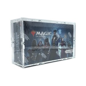 Estuche de acrílico fabricado en Alemania apto para la exhibición de cajas de sobres de juego Magic the Gathering de MtG