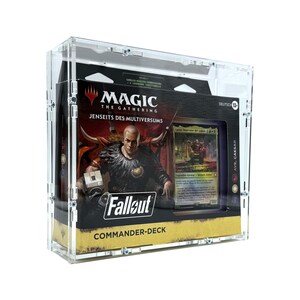 Custodia in acrilico realizzata in Germania adatta per MtG Magic the Gathering Commander Deck Box (Deck Box V2)
