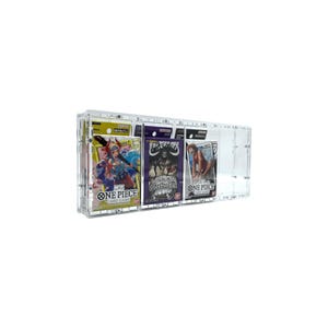 Estuche de acrílico apto para 4 mazos temáticos iniciales de prelanzamiento de One Piece Super (inglés)