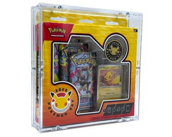Estuche acrílico apto para la colección Pokémon Day 2026 30º Aniversario