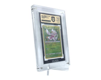 Acryl Case passend für Black Grading Cards magnetisch Ständer Aufsteller Rahmen inklusive Acryl Ständer
