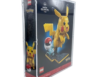 Acrylic case suitable for Lego Pokemon 72152 Pikachu and Pokeball