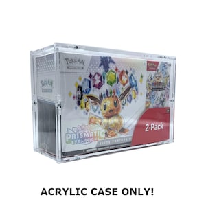 Acrylic case suitable for Pokemon Costco 2-Pack ETB and Booster Bundle